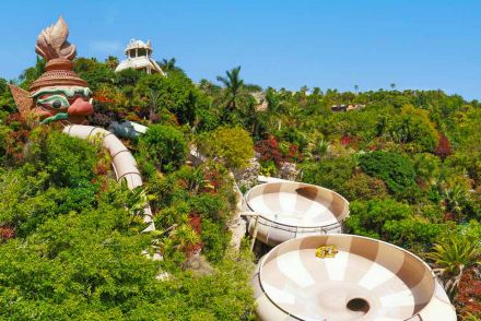 The Giant 2 CannonBOWL toboganes de embudo de agua Siam Park Tenerife
